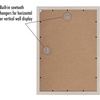 image:imageAmericanflat A4 Picture Frame with ShatterResistant Glass  83x117 Frame with Engineered Wood  Signature Collection  A4 Frames for Tabletop and Wall Display  BlackLight Wood