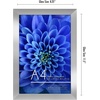 image:imageAmericanflat A4 Picture Frame with ShatterResistant Glass  83x117 Frame with Engineered Wood  Signature Collection  A4 Frames for Tabletop and Wall Display  BlackSilver
