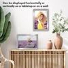 image:imageAmericanflat A4 Picture Frame with ShatterResistant Glass  83x117 Frame with Engineered Wood  Signature Collection  A4 Frames for Tabletop and Wall Display  BlackSilver