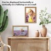 image:imageAmericanflat A4 Picture Frame with ShatterResistant Glass  83x117 Frame with Engineered Wood  Signature Collection  A4 Frames for Tabletop and Wall Display  BlackDark Oak