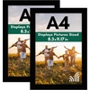 image:imageAmericanflat A4 Picture Frame with ShatterResistant Glass  83x117 Frame with Engineered Wood  Signature Collection  A4 Frames for Tabletop and Wall Display  BlackBlack
