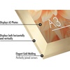 image:imageAmericanflat A4 Picture Frame with ShatterResistant Glass  83x117 Frame with Engineered Wood  Signature Collection  A4 Frames for Tabletop and Wall Display  BlackGold