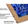 image:imageAmericanflat A4 Picture Frame with ShatterResistant Glass  83x117 Frame with Engineered Wood  Signature Collection  A4 Frames for Tabletop and Wall Display  BlackDark Oak