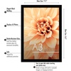 image:imageAmericanflat A4 Picture Frame with ShatterResistant Glass  83x117 Frame with Engineered Wood  Signature Collection  A4 Frames for Tabletop and Wall Display  BlackBlack