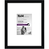 image:imageAmericanflat 11x14 Picture Frame with ShatterResistant Glass  Use as 5x7 Frame with Mat or Display 11x14 Photo Without Mat  Signature Collection  Picture Frames for Wall Display  Black  Shatterresistant glass hangs vertical or horizontal sawtooth hangers included use with or without matBlack