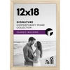 image:imageAmericanflat 14x20 Picture Frame with Polished Plexiglass  Signature Collection  GalleryStyle Frames Made of Engineered Wood  Photo Frame for Wall Display  Black  Polished plexiglass front hangs vertical or horizontal sawtooth hangers included fits photos posters and artNatural Oak