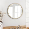 image:imageAmericanflat 24 Square Mirror  Hanging Mirrors with Durable Frame  Modern Mirror for Bathroom Bedroom Living Room  Mirrors for Wall Display and Home Decor  BlackDark Oak