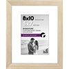 image:imageAmericanflat 9x12 Picture Frame with ShatterResistant Glass  Use as 6x8 Frame with Mat or Display 9x12 Photo Without Mat  Signature Collection  Picture Frames for Tabletop and Wall Display  Black  Shatterresistant glass wall or tabletop display with included easel sawtooth hangers included use with or without matNatural Oak