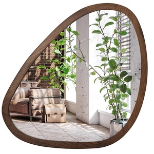 image:imageAmericanflat 11x23 Oval Mirror  Hanging Mirrors with Aluminum Frame  Modern Mirror for Bathroom Bedroom Living Room  Mirrors for Wall Display and Home Decor  BlackBrown Sycamore