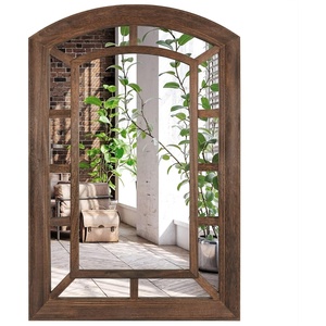 image:imageAmericanflat 11x23 Oval Mirror  Hanging Mirrors with Aluminum Frame  Modern Mirror for Bathroom Bedroom Living Room  Mirrors for Wall Display and Home Decor  BlackBurned Heavy