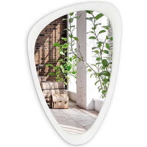 image:imageAmericanflat 11x23 Oval Mirror  Hanging Mirrors with Aluminum Frame  Modern Mirror for Bathroom Bedroom Living Room  Mirrors for Wall Display and Home Decor  BlackBrushed White