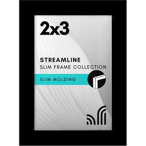 image:imageAmericanflat 24x30 Poster Frame  Slim Molding  Black  Polished plexiglass front hangs vertical or horizontal sawtooth hangers included secure turntab backingBlack
