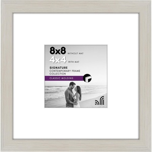 image:imageAmericanflat 9x12 Picture Frame with ShatterResistant Glass  Use as 6x8 Frame with Mat or Display 9x12 Photo Without Mat  Signature Collection  Picture Frames for Tabletop and Wall Display  Black  Shatterresistant glass wall or tabletop display with included easel sawtooth hangers included use with or without matLight Wood
