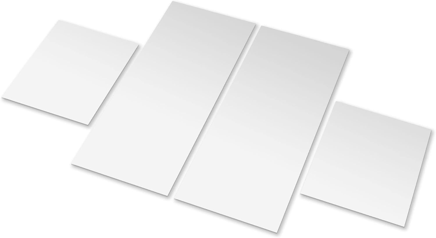 image:imageAmericanflat Adhesive Mirror Tiles  Set of 5 Moon Phase Mirrors for Wall and Home Decor  Peel and Stick Mirrors  Modern Glass Mirror for Bathroom Bedroom Living RoomExclamation Rectangular