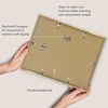 image:imageAmericanflat 11x14 Picture Frame 2Pack  Matted to 85x11  Black  Slim Molding construction Shatterresistant glass hangs vertical or horizontal sawtooth hangers includedGold