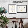 image:imageAmericanflat 11x14 Picture Frame 2Pack  Matted to 85x11  Black  Slim Molding construction Shatterresistant glass hangs vertical or horizontal sawtooth hangers includedBlack
