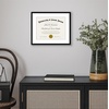 image:imageAmericanflat 11x14 Picture Frame 2Pack  Matted to 85x11  Black  Slim Molding construction Shatterresistant glass hangs vertical or horizontal sawtooth hangers includedBlack
