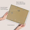 image:imageAmericanflat 11x14 Picture Frame 2Pack  Matted to 85x11  Black  Slim Molding construction Shatterresistant glass hangs vertical or horizontal sawtooth hangers includedWhite
