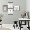 image:imageAmericanflat 11x14 Picture Frame 2Pack  Matted to 85x11  Black  Slim Molding construction Shatterresistant glass hangs vertical or horizontal sawtooth hangers includedBlack
