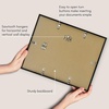 image:imageAmericanflat 11x14 Picture Frame 2Pack  Matted to 85x11  Black  Slim Molding construction Shatterresistant glass hangs vertical or horizontal sawtooth hangers includedBlack