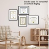 image:imageAmericanflat 11x14 Picture Frame 2Pack  Matted to 85x11  Black  Slim Molding construction Shatterresistant glass hangs vertical or horizontal sawtooth hangers includedBlack