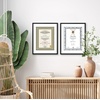 image:imageAmericanflat 11x14 Picture Frame 2Pack  Matted to 85x11  Black  Slim Molding construction Shatterresistant glass hangs vertical or horizontal sawtooth hangers includedBlack