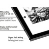 image:imageAmericanflat 11x14 Picture Frame 5Pack  Matted to 8x11  Black  Slim Molding construction Polished plexiglass front hangs vertical or horizontal sawtooth hangers includedBlack