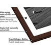 image:imageAmericanflat 11x14 Picture Frame 5Pack  Matted to 8x11  Black  Slim Molding construction Polished plexiglass front hangs vertical or horizontal sawtooth hangers includedMahogany