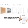 image:imageAmericanflat 11x14 Picture Frame 5Pack  Matted to 8x11  Black  Slim Molding construction Polished plexiglass front hangs vertical or horizontal sawtooth hangers includedWhite