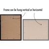image:imageAmericanflat 11x14 Picture Frame 5Pack  Matted to 8x11  Black  Slim Molding construction Polished plexiglass front hangs vertical or horizontal sawtooth hangers includedBlack