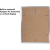 image:imageAmericanflat 11x14 Picture Frame 5Pack  Matted to 8x11  Black  Slim Molding construction Polished plexiglass front hangs vertical or horizontal sawtooth hangers includedSilver