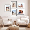 image:imageAmericanflat 11x14 Picture Frame 5Pack  Matted to 8x11  Black  Slim Molding construction Polished plexiglass front hangs vertical or horizontal sawtooth hangers includedBlack