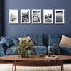 image:imageAmericanflat 11x14 Picture Frame 5Pack  Matted to 8x11  Black  Slim Molding construction Polished plexiglass front hangs vertical or horizontal sawtooth hangers includedSilver