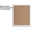 image:imageAmericanflat 11x14 Picture Frame 5Pack  Matted to 8x11  Black  Slim Molding construction Polished plexiglass front hangs vertical or horizontal sawtooth hangers includedWhite