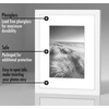 image:imageAmericanflat 11x14 Picture Frame 5Pack  Matted to 8x11  Black  Slim Molding construction Polished plexiglass front hangs vertical or horizontal sawtooth hangers includedWhite