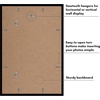image:imageAmericanflat 11x14 Picture Frame 5Pack  Matted to 8x11  Black  Slim Molding construction Polished plexiglass front hangs vertical or horizontal sawtooth hangers includedBlack