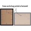 image:imageAmericanflat 11x14 Picture Frame 5Pack  Matted to 8x11  Black  Slim Molding construction Polished plexiglass front hangs vertical or horizontal sawtooth hangers includedBlack