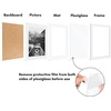 image:imageAmericanflat 11x14 Picture Frame 5Pack  Matted to 8x11  Black  Slim Molding construction Polished plexiglass front hangs vertical or horizontal sawtooth hangers includedWhite