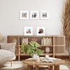 image:imageAmericanflat 11x14 Picture Frame 5Pack  Matted to 8x11  Black  Slim Molding construction Polished plexiglass front hangs vertical or horizontal sawtooth hangers includedWhite