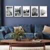 image:imageAmericanflat 11x14 Picture Frame 5Pack  Matted to 8x11  Black  Slim Molding construction Polished plexiglass front hangs vertical or horizontal sawtooth hangers includedSilver
