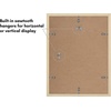 image:imageAmericanflat 11x14 Picture Frame 5Pack  Matted to 8x11  Black  Slim Molding construction Polished plexiglass front hangs vertical or horizontal sawtooth hangers includedNatural Oak