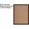 image:imageAmericanflat 11x14 Picture Frame 5Pack  Matted to 8x11  Black  Slim Molding construction Polished plexiglass front hangs vertical or horizontal sawtooth hangers includedMahogany