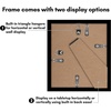 image:imageAmericanflat 11x14 Picture Frame 5Pack  Matted to 8x11  Black  Slim Molding construction Polished plexiglass front hangs vertical or horizontal sawtooth hangers includedBlack