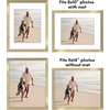image:imageAmericanflat 11x14 Picture Frame 5Pack  Matted to 8x11  Black  Slim Molding construction Polished plexiglass front hangs vertical or horizontal sawtooth hangers includedGold
