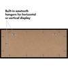 image:imageAmericanflat 11x14 Picture Frame 5Pack  Matted to 8x11  Black  Slim Molding construction Polished plexiglass front hangs vertical or horizontal sawtooth hangers includedBlack