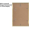 image:imageAmericanflat 11x14 Picture Frame 5Pack  Matted to 8x11  Black  Slim Molding construction Polished plexiglass front hangs vertical or horizontal sawtooth hangers includedGold