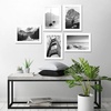 image:imageAmericanflat 11x14 Picture Frame 5Pack  Matted to 8x11  Black  Slim Molding construction Polished plexiglass front hangs vertical or horizontal sawtooth hangers includedWhite