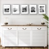 image:imageAmericanflat 11x14 Picture Frame 5Pack  Matted to 8x11  Black  Slim Molding construction Polished plexiglass front hangs vertical or horizontal sawtooth hangers includedSilver