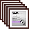image:imageAmericanflat 11x14 Picture Frame 5Pack  Matted to 8x11  Black  Slim Molding construction Polished plexiglass front hangs vertical or horizontal sawtooth hangers includedMahogany
