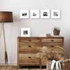 image:imageAmericanflat 11x14 Picture Frame 5Pack  Matted to 8x11  Black  Slim Molding construction Polished plexiglass front hangs vertical or horizontal sawtooth hangers includedWhite